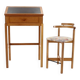 Danish Mahogany Writing Desk and High Chair by Rud Thygesen & Johnny Sørensen
