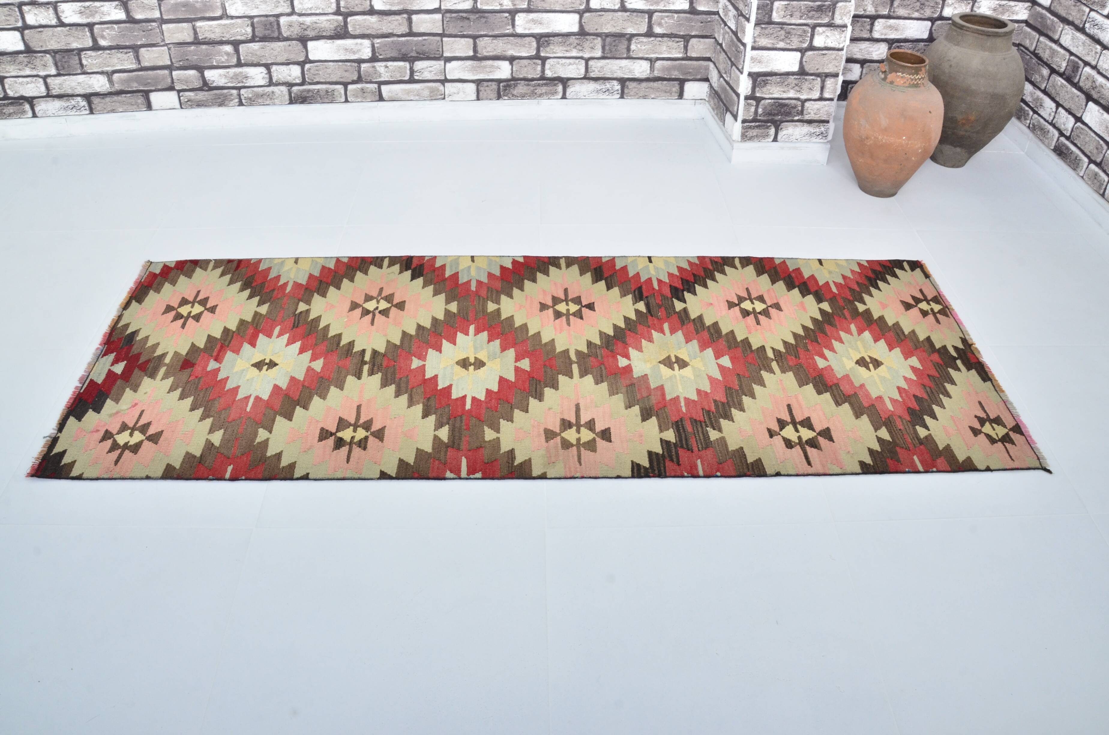Vintage Turkish Wool Floral Carpet sku 3406