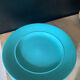 Turquoise blue earthenware plates