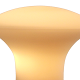 Milk glass mushroom lamp