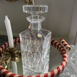 Chissed crystal whiskey decanter