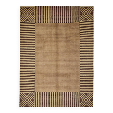 Turkish Handknotted Wool Oushak Rug 253 cm x 357 cm