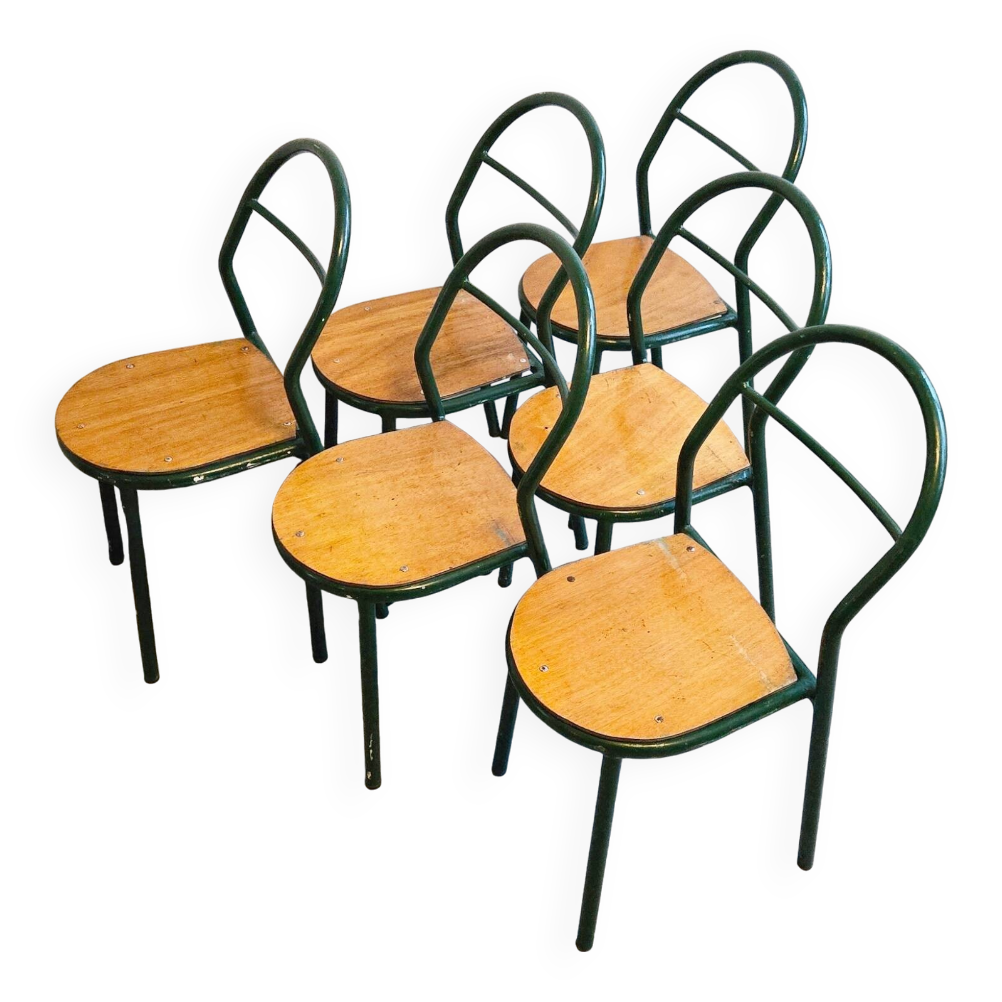 Set of 6 vintage Mobilor 1950 chairs