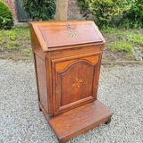 Oratory Furniture, Pray to God In Walnut And Marquetry Louis XIV Period XVIII Eme Century
