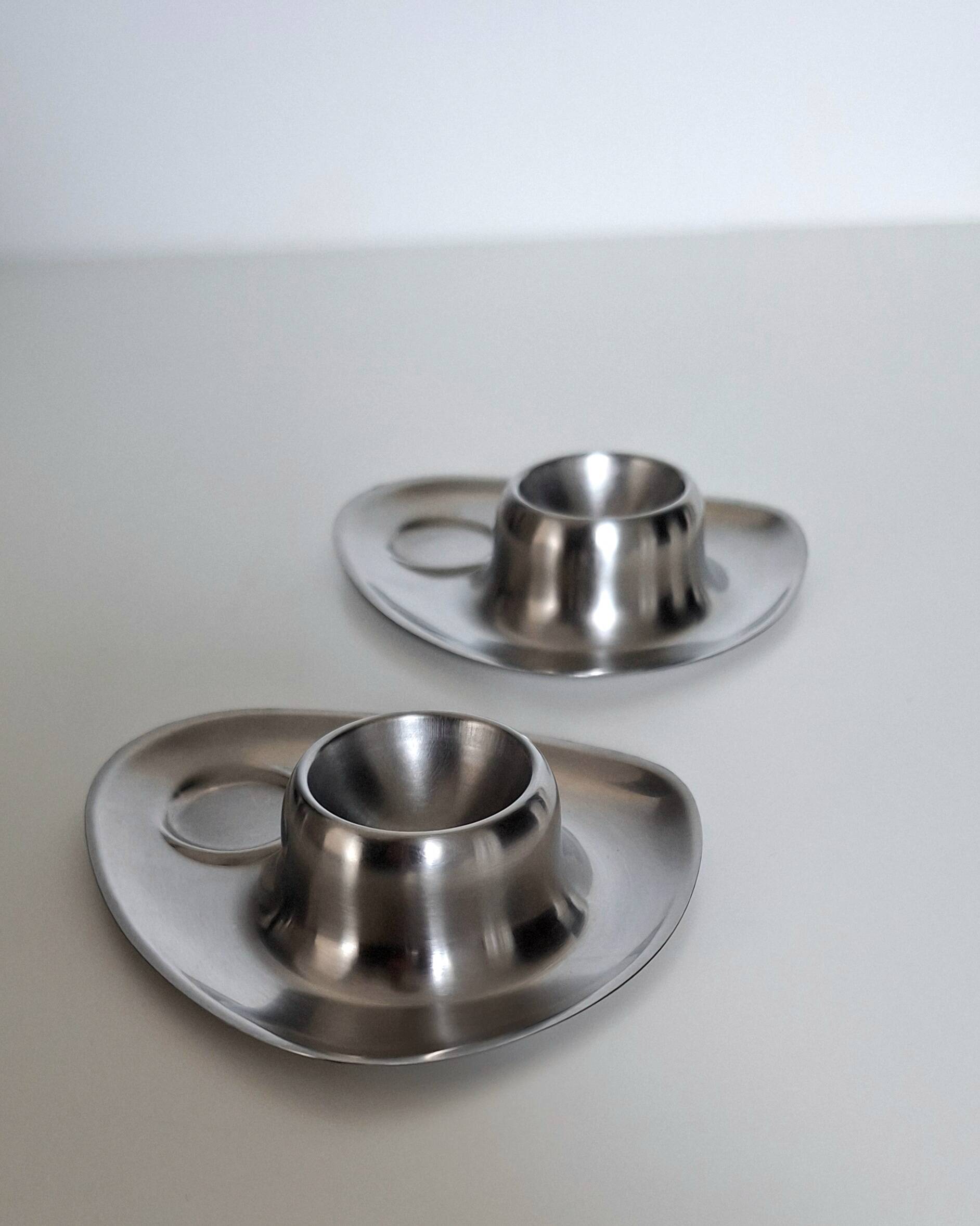 Vintage stainless steel egg cup