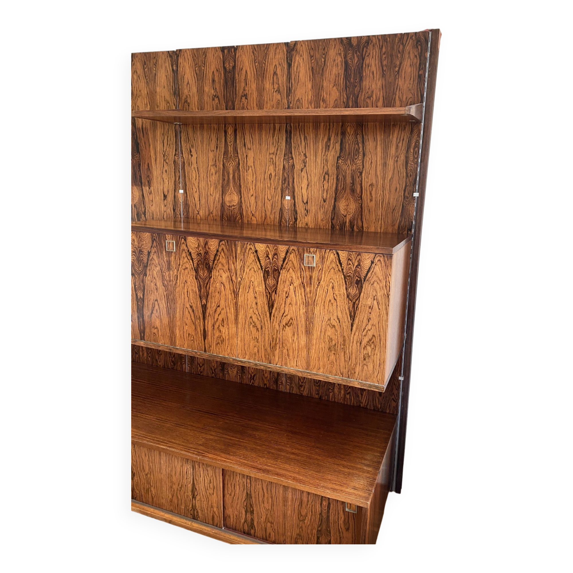 Modular Bookcase A System By Louis Paolozzi In Rio Rosewood -