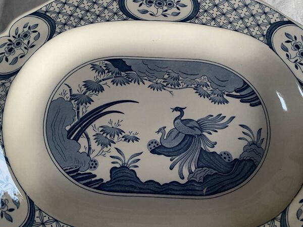 Grand plat ovale Old Chelsea Mason’s ancien