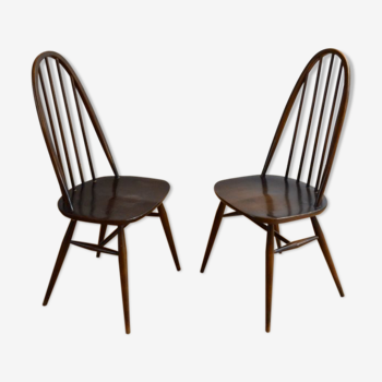 Paire de chaises Ercol années 60 vintage
