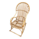 Rocking chair in adult rattan