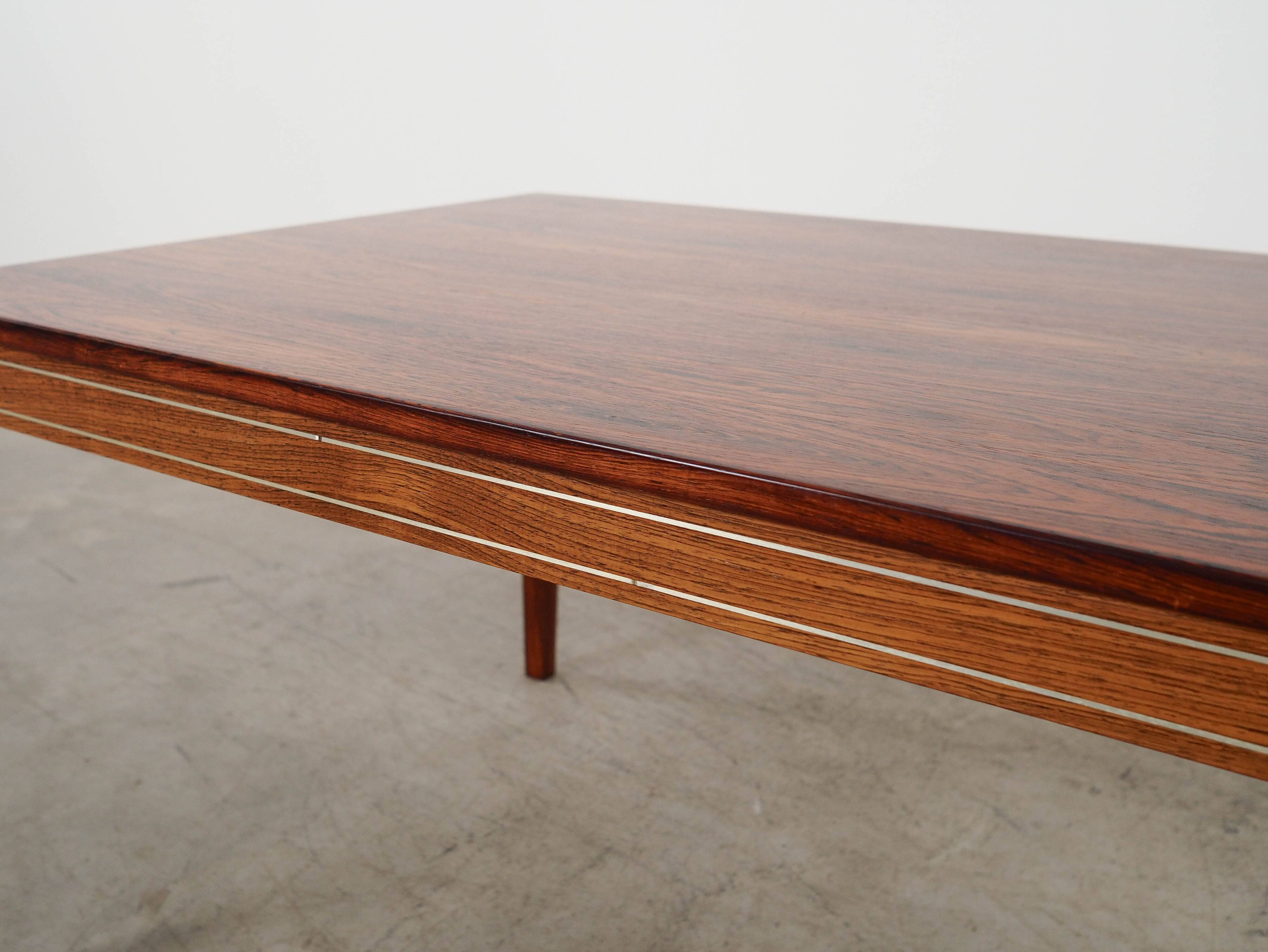 Rosewood coffee table, Danish design, 1970s, made in Denmark
