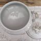 Niederweiler soup bowl in white earthenware bordered gold