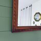 Antique mirror in carved wood and mercury 48x63cm