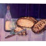 Tableau nature morte huile sur toile