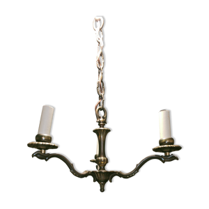 Lustre 3 branches cuivré