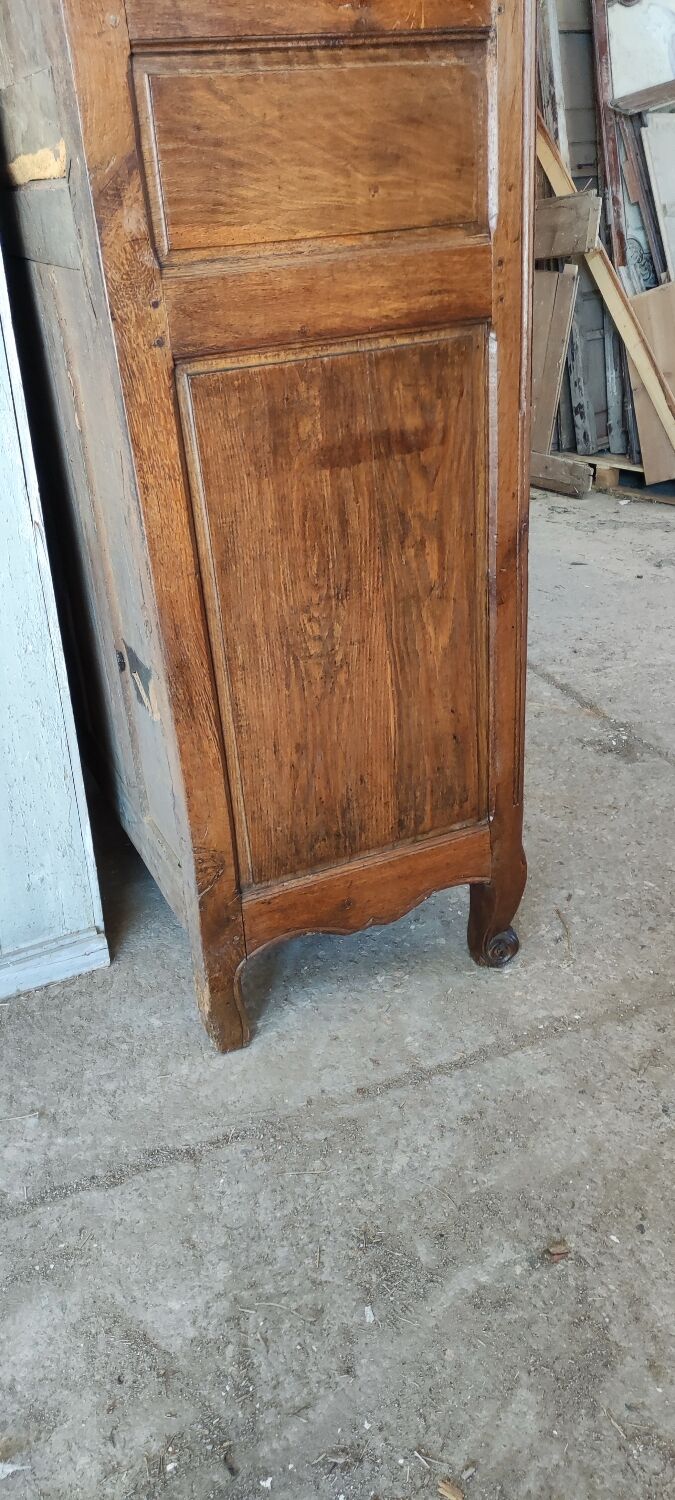 Louis XV two-door oak wardrobe