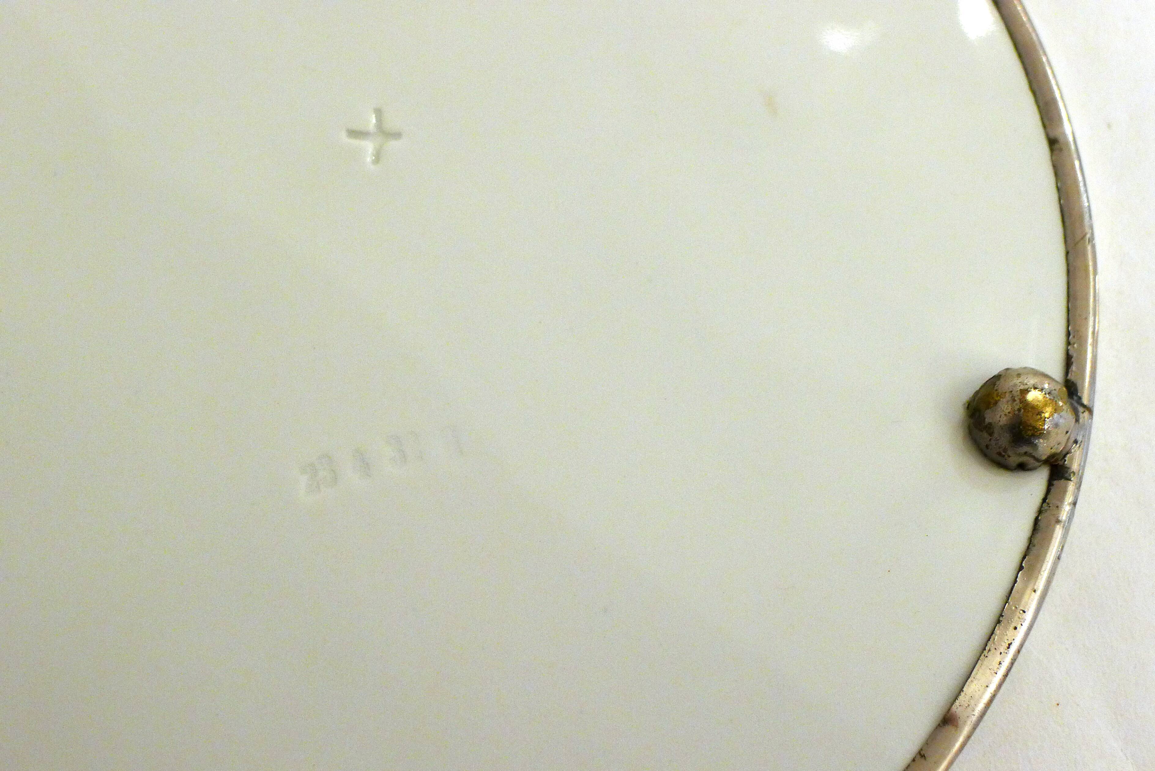 Plat à gâteau décor Fruits 1940'