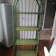 Green bamboo/rattan shelf