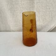 Carafe pitcher in vintage amber glass dimension: height -26cm- low diameter -13cm