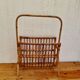 Vintage Rattan Magazine Rack
