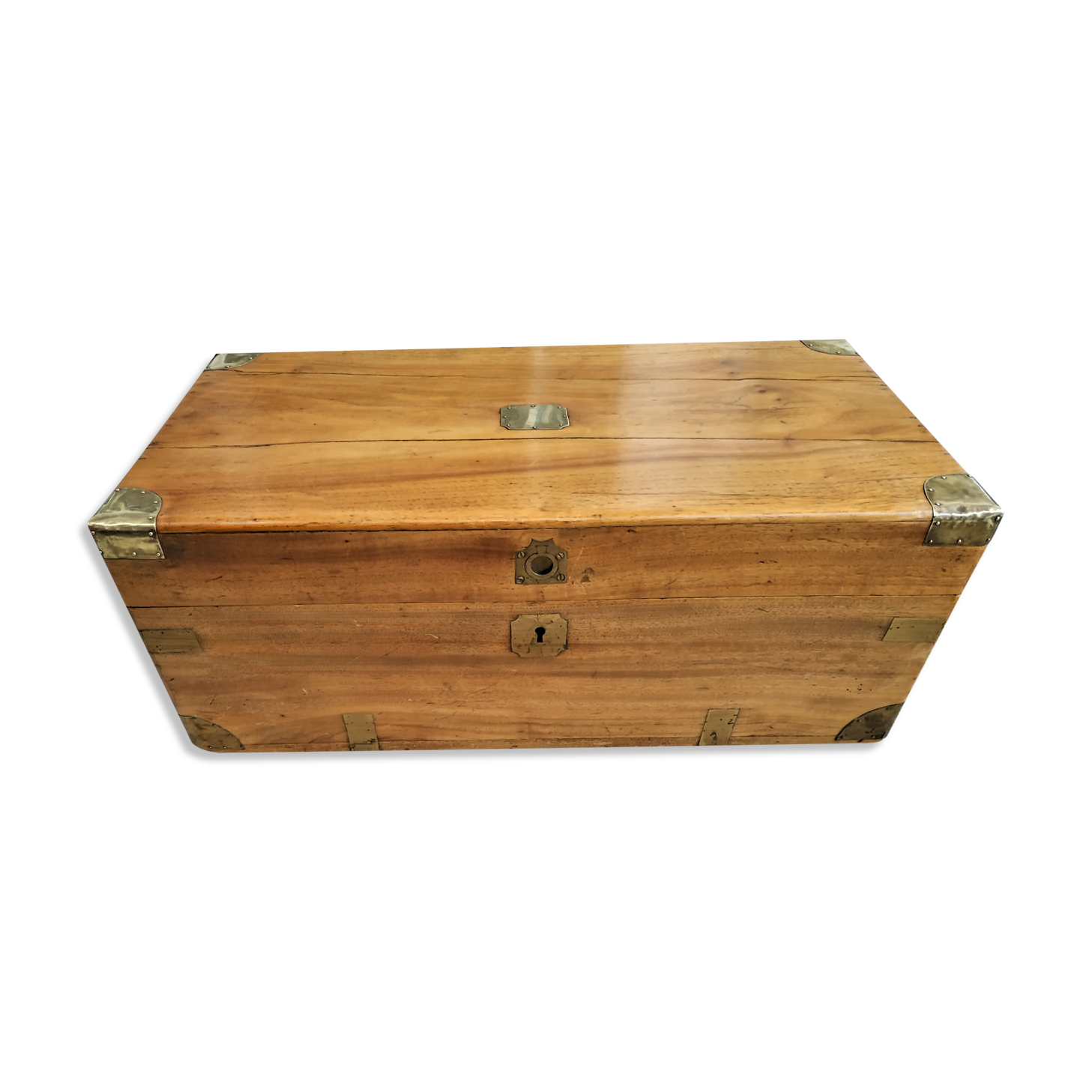 Small naval officer trunk in camphrier