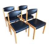4 chaises vintage