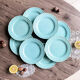 8 assiettes à dessert vert mint