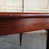 Scandinavian dining table in rosewood
