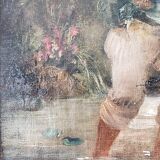 Oil on Canvas "The Ford" School XIXth