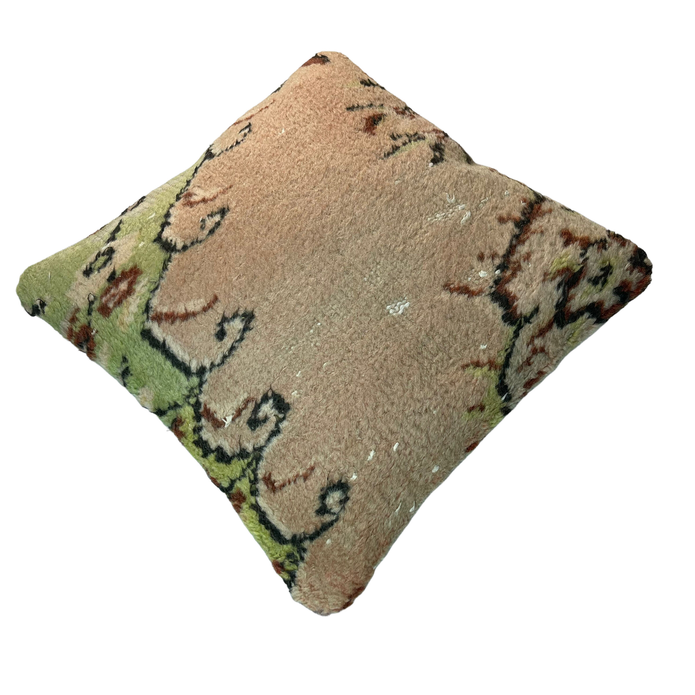 Vintage turkish hand knotted cushion cover , 45 x 45 cm