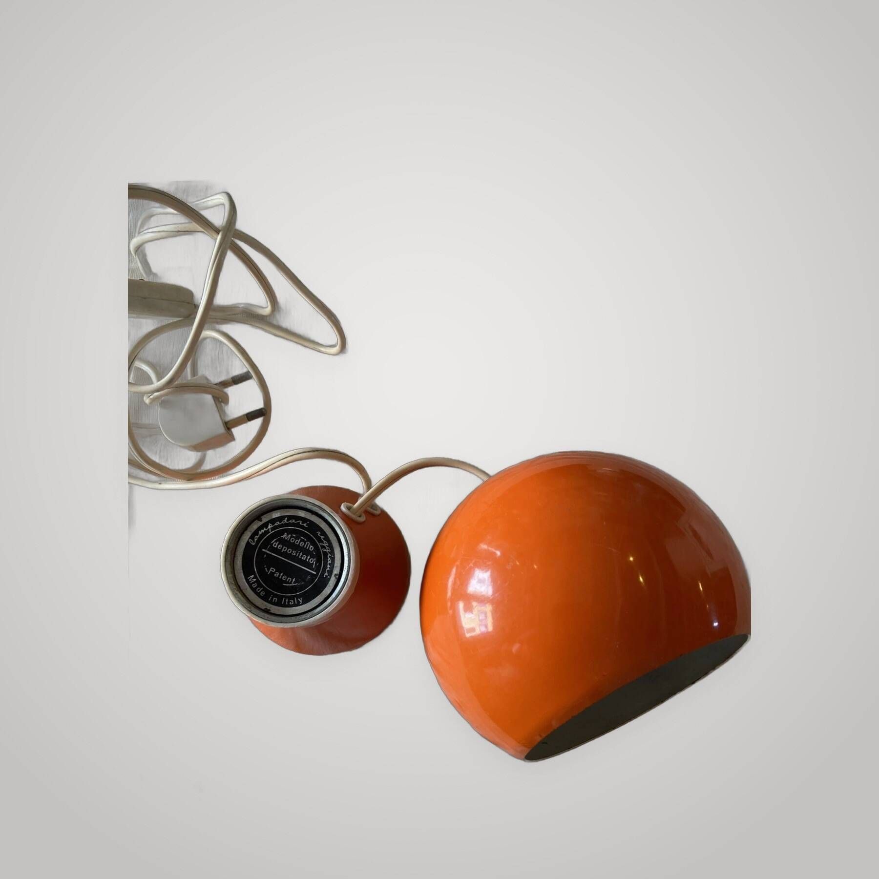bright orange magnetic ball lamp Reggiani chandeliers made in Italy 19