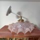 Pink Clichy glass tilting wall light