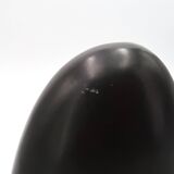 Free-form black signed candle holder, 1960s