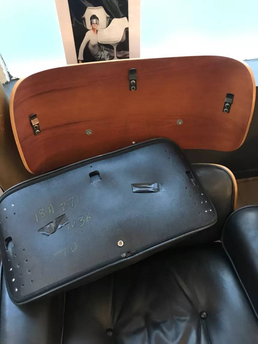 Herman Miller 1980 Lounge chair and ottoman by Charles & Ray Eames