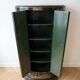 Black and gold lacquered Chinese storage furniture
