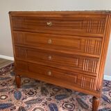 Dresser art deco top green veined marble