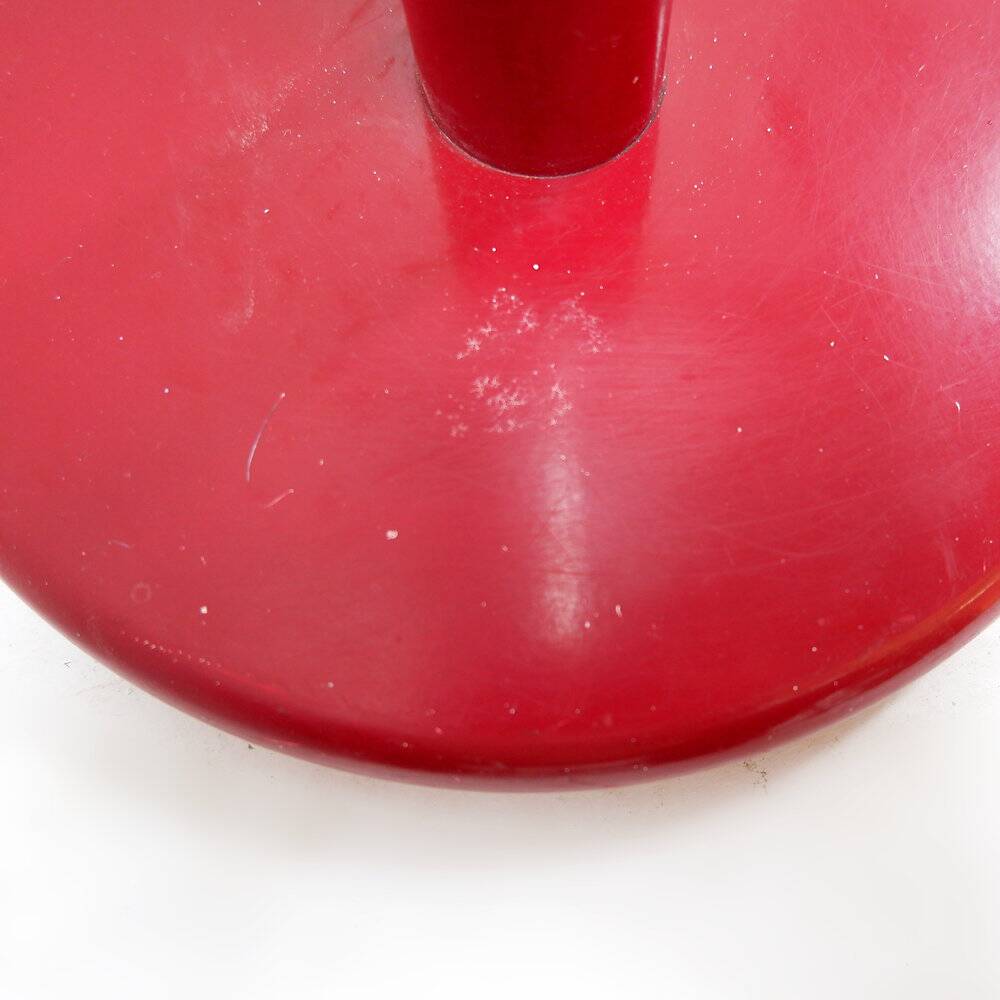 Space Age floor lamp with dark red shade - 1970s