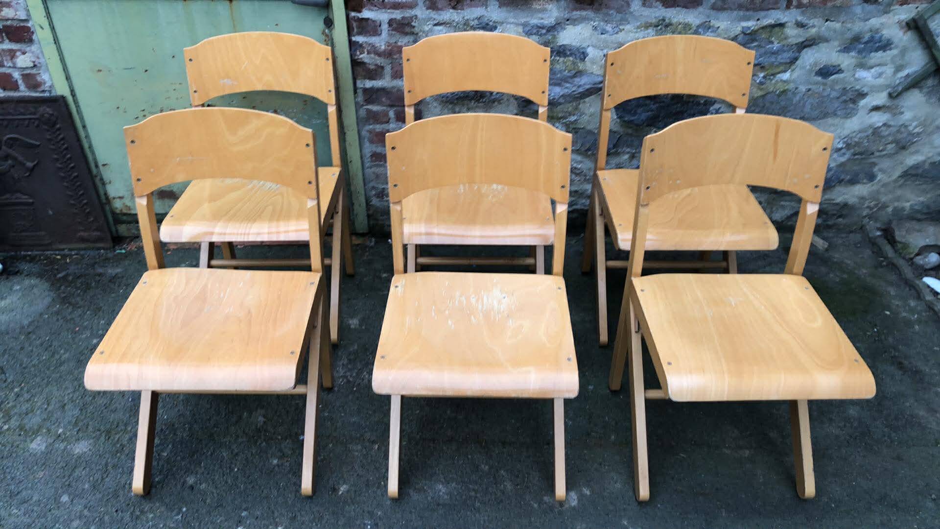 Set of 4 BAUMANN chairs, series K, late 80s to early 90s.