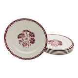 6 dessert plates KG Lunéville. Model "Annecy"