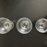 set of old chiseled glasses