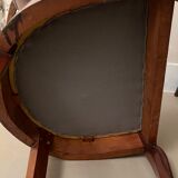 Pair of mahogany empire chairs