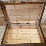 Antique monogrammed suitcase trunk