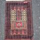 Pakistani wool rug, Persian style, hand-knotted, 62 × 110 cm