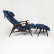 Chaise longue avec ottoman