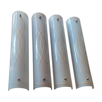 Series of 4 wall sconce around 1940