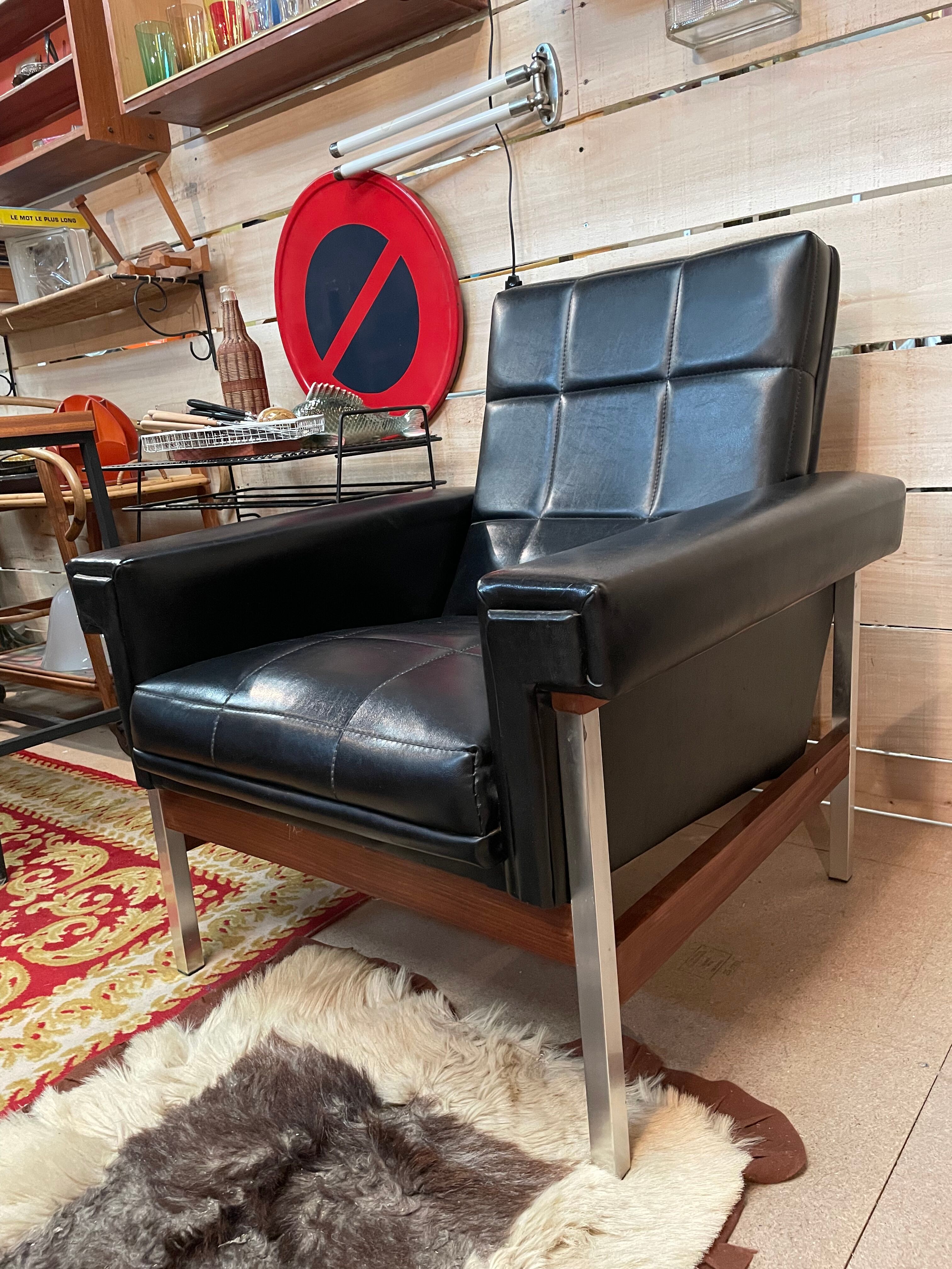 Paire fauteuils vintage design 50/60