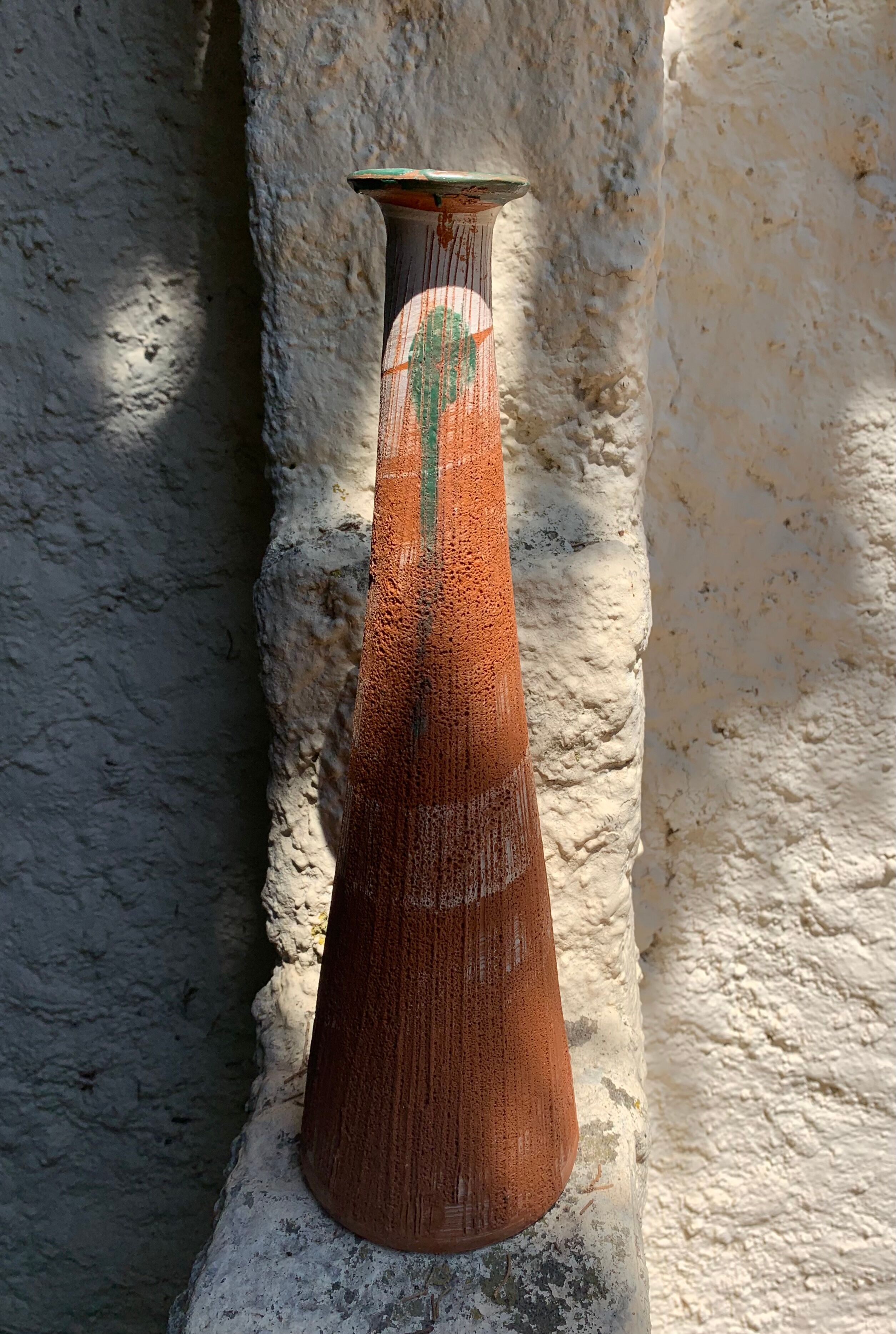 Large terracotta vase