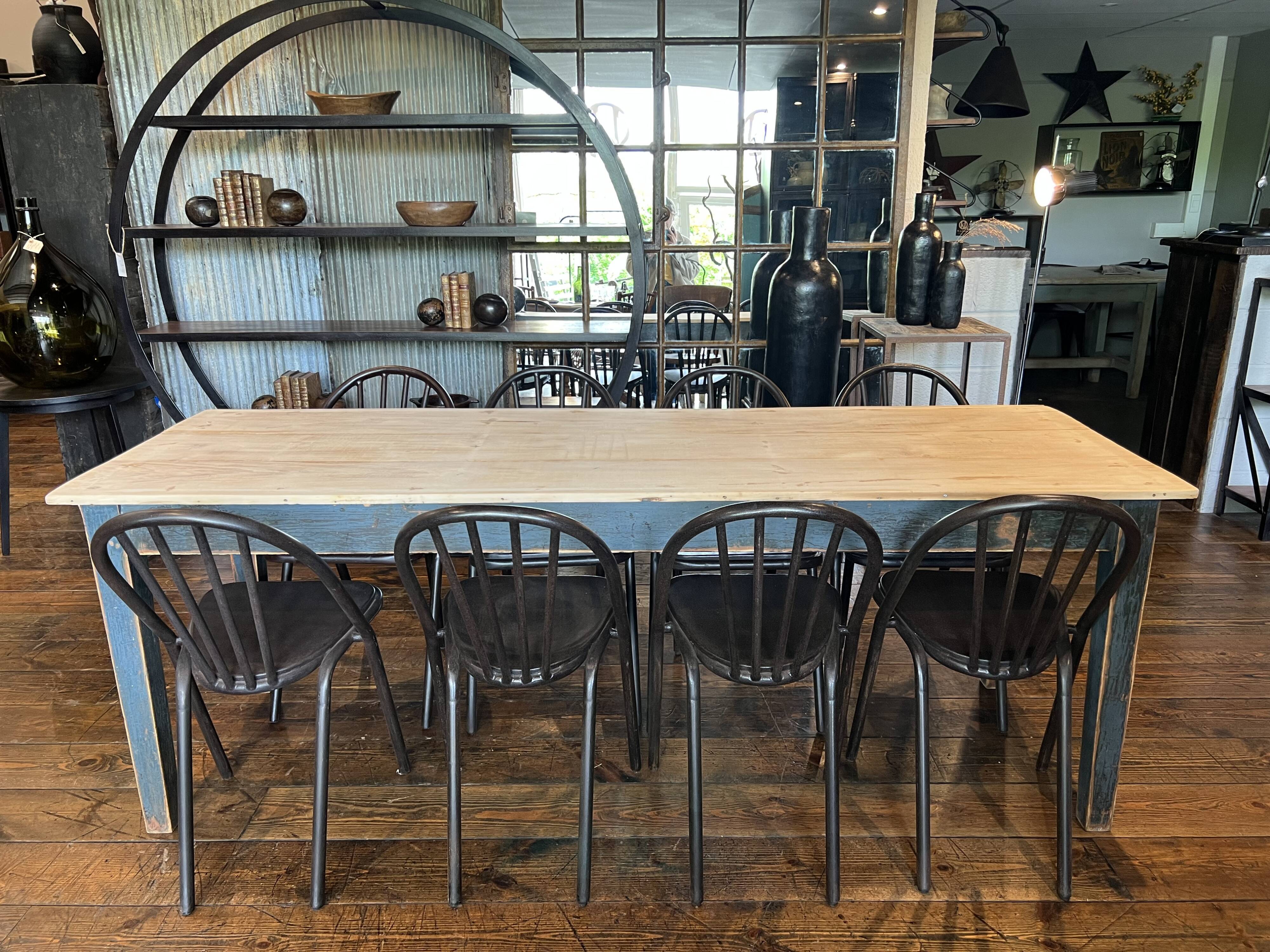 Patinated dining table