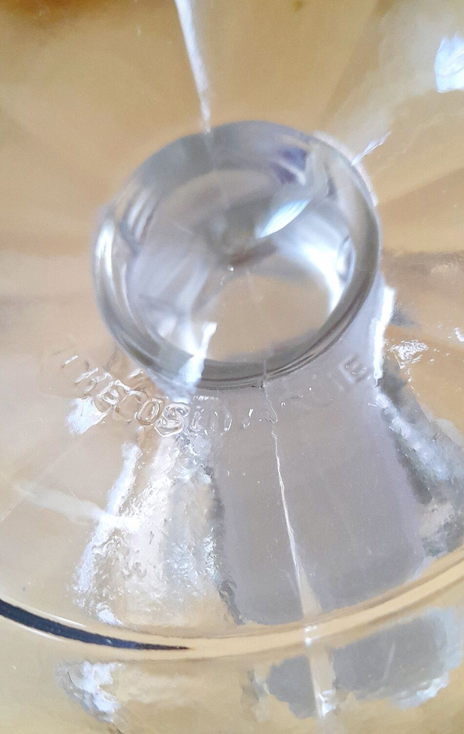 Art Deco pressed glass vase