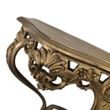 Vintage baroque hanging table/console in gold