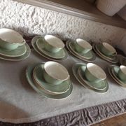 Peppermint coffee and dessert service / Villeroy - Boch / vintage 50-60